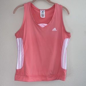 Adidas Clima Cool 365 Coral Athletic Workout Tank Size Medium